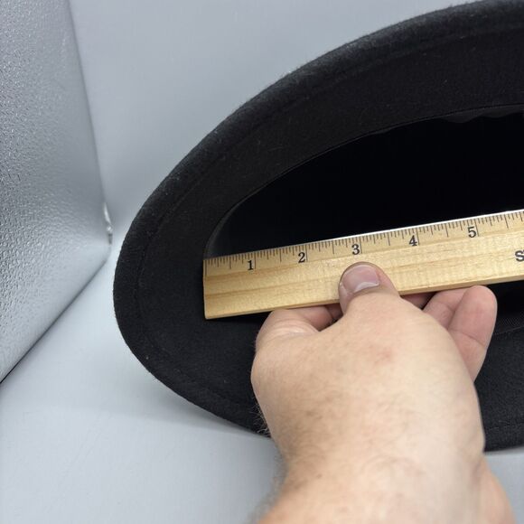 Scala Collezione Cloche Hat Womens One Size Wool Black Horsebit Trim - Picture 10 of 10